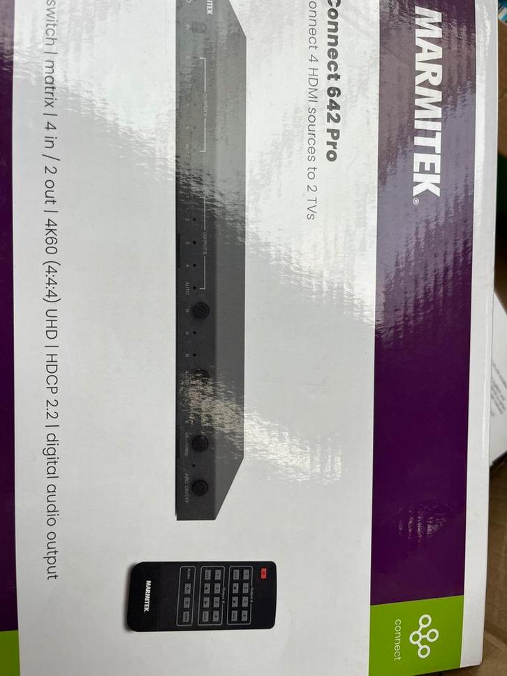 COMMUTATEUR HDMI CONNECT642 PRO MATRIX 4K(4ENTRÉE/2 SORTIES), TV, Hi-fi & Vidéo, Câbles audio & Câbles de télévision, Neuf, Enlèvement ou Envoi