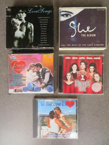 Lot van 5 easy listening compilatie CD’s en CD-boxen (9 CD's
