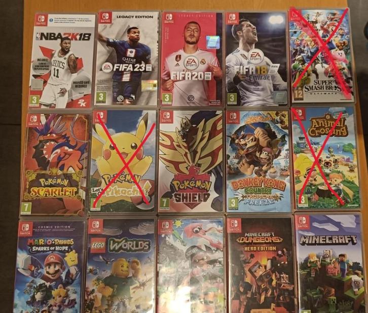 Ninento switch spellen, Games en Spelcomputers, Games | Nintendo Switch, Gebruikt, 3 spelers of meer, Vanaf 3 jaar, Eén computer