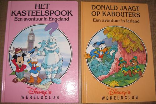 5 boeken reeks Disney's Wereldclub, Collections, Disney, Comme neuf, Autres types, Mickey Mouse, Enlèvement ou Envoi