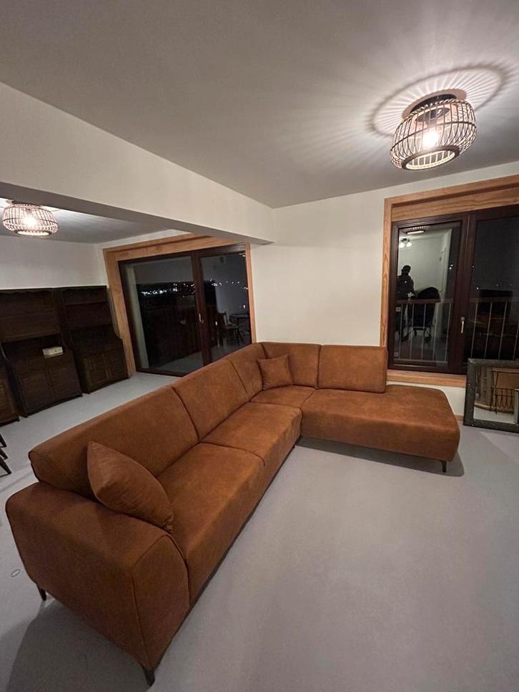 Canapé d'angle à l'état neuf, Maison & Meubles, Canapés | Coins salons complets, Comme neuf, Enlèvement