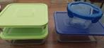Lot de 4 plats Pyrex avec couvercles, Ophalen, Zo goed als nieuw