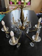 Vintage luster, Huis en Inrichting, Lampen | Kroonluchters, Ophalen, Gebruikt, Glas