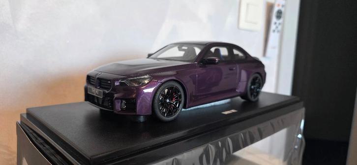BMW M2 (G87) Coupe paars 1:18 GT-Spirit, Hobby en Vrije tijd, Modelauto's | 1:18, Nieuw, Auto, Overige merken, Ophalen of Verzenden