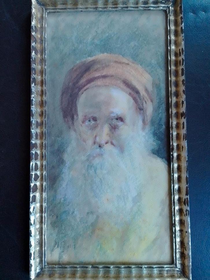 Nikolaos Gysis  1842 - 1901   Aquarel   Portret, Antiquités & Art, Art | Peinture | Classique, Envoi