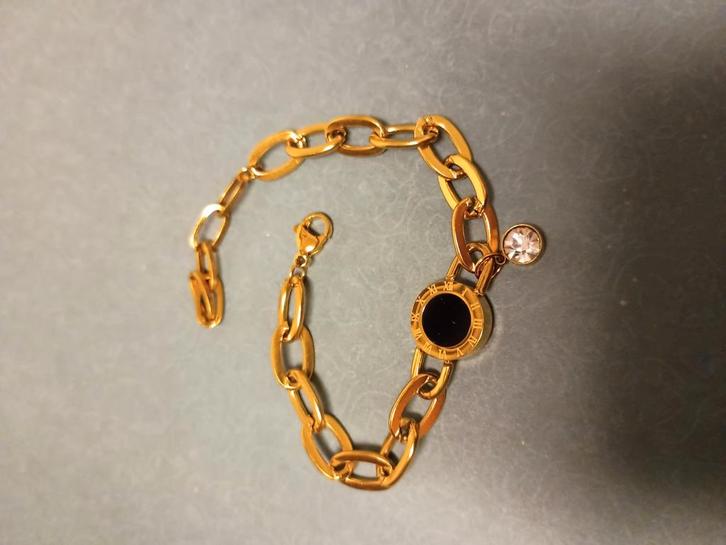 rvs 18k verguld, Bijoux, Sacs & Beauté, Bracelets, Neuf, Enlèvement ou Envoi