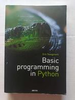 Basic programming in Python, Boeken, Ophalen of Verzenden, Zo goed als nieuw, Hoger Onderwijs, Eric Steegmans