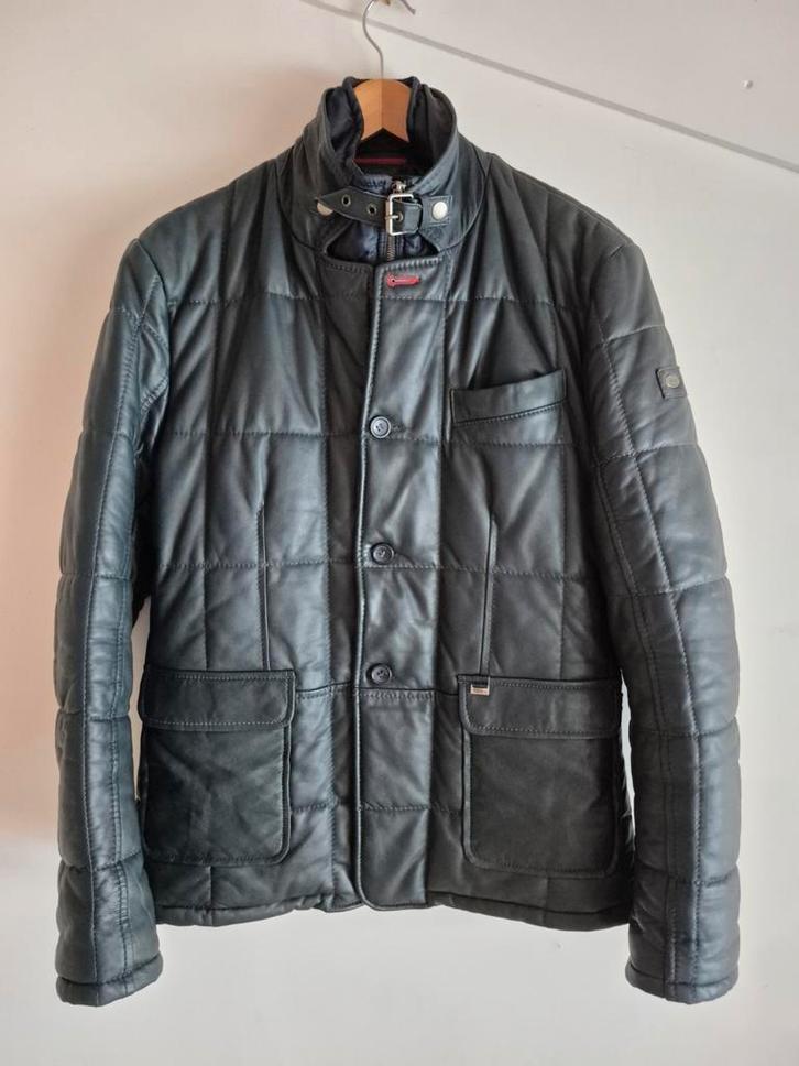 Prachtige lederen jas Arma, mt M, nieuwprijs €600,-, Kleding | Heren, Jassen | Winter, Maat 48/50 (M), Blauw, Verzenden
