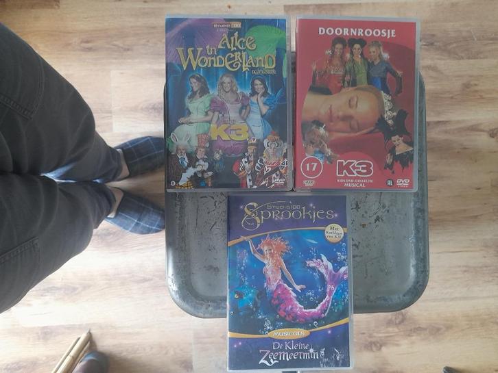 Pakket K3-sprookjes, Cd's en Dvd's, Dvd's | Muziek en Concerten, Muziek en Concerten, Alle leeftijden, Ophalen of Verzenden