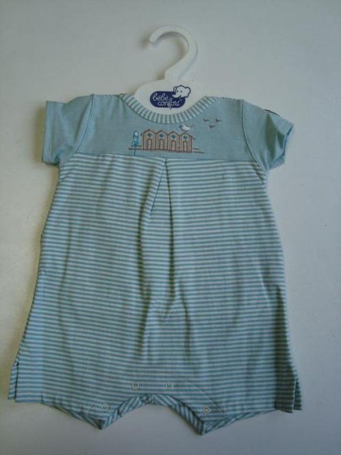 Body bleu ligné -  taille 1 mois (53), Enfants & Bébés, Vêtements de bébé | Taille 50, Neuf, Garçon ou Fille, Envoi
