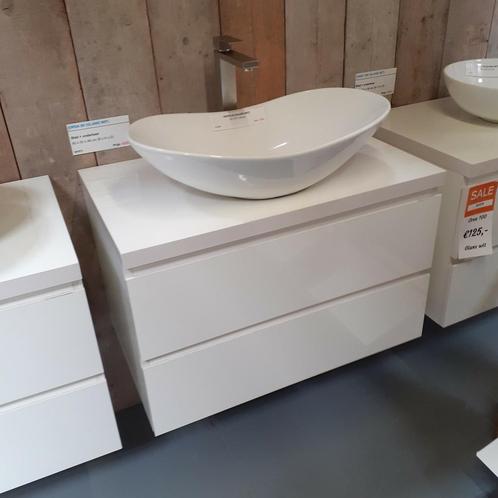 LAATSTE STUKS! Badmeubel, Soft close, Wit, 80cm, Kode 80, Huis en Inrichting, Woonaccessoires | Overige, Nieuw, Ophalen of Verzenden