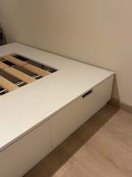 Bed 140x200 cm met opberglades (IKEA), Ophalen, Zo goed als nieuw, Twijfelaar