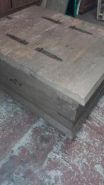 Houten kist-salontafel, Huis en Inrichting, Woonaccessoires | Kisten, Ophalen, Overige houtsoorten