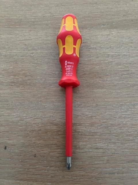 Tournevis Pozidriv isolé Wera PZ 2 VDE, Autos : Divers, Outils de voiture, Neuf, Enlèvement