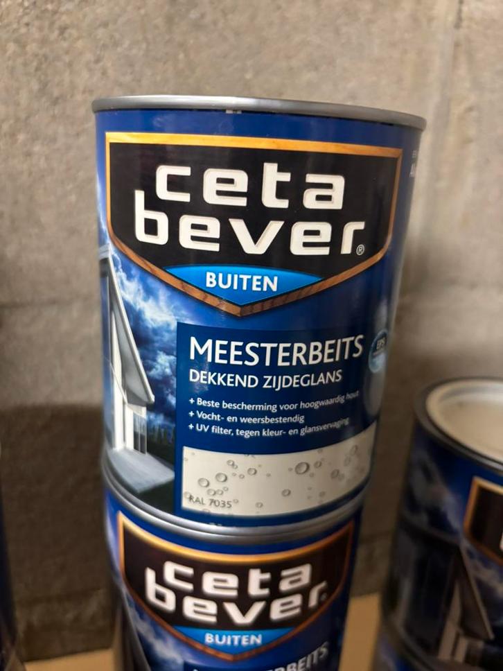 Cetabever dekkende beirs ral 7035, lichtgijs 0,75liter, Hobby en Vrije tijd, Knutselen, Nieuw, Materiaal, Ophalen of Verzenden