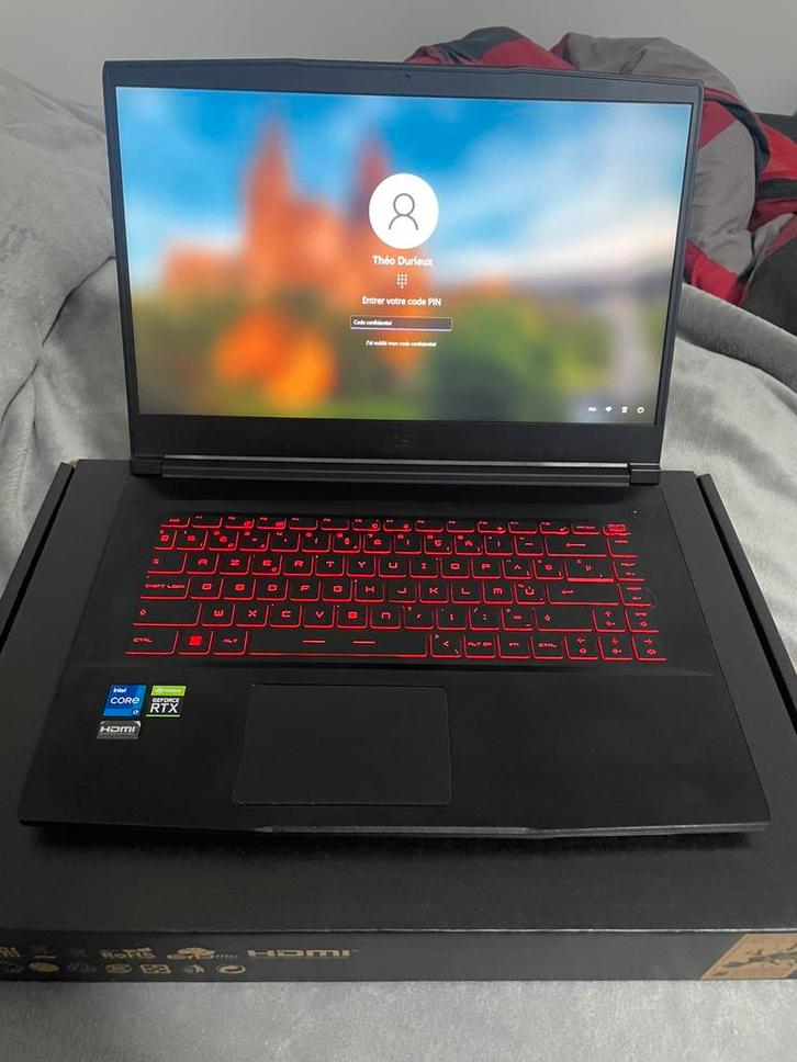 MSI GF63 Thin 11UC – i7-11800H · RTX 3050 · 16 Go RAM, Computers en Software, Windows Laptops, Zo goed als nieuw, 15 inch, SSD