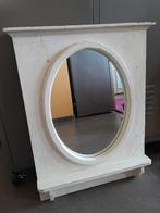 Miroir avec contour bois 58 x 73 cm, Maison & Meubles, Comme neuf, Rectangulaire, Enlèvement, Moins de 100 cm