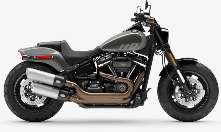 Harley-Davidson Chopper FAT BOB BILLIARD GREY (bj 2024), Motoren, Motoren | Harley-Davidson, Overig, ABS