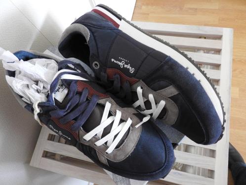 PEPE JEANS sneakers - blauw - mt 44, Kleding | Heren, Schoenen, Gedragen, Sneakers, Blauw, Ophalen of Verzenden