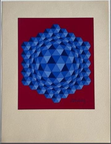 Viktor Vasarely (1906-1997) - gesigneerde zeefdruk beschikbaar voor biedingen