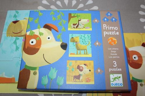 Primo Puzzle Thème chien de Djeco, Kinderen en Baby's, Speelgoed | Kinderpuzzels, Gebruikt, Ophalen of Verzenden
