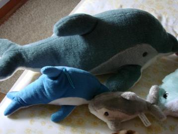 set knuffels / dolfijnen en zeedieren, Enlèvement, Comme neuf, Autres types