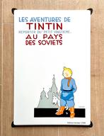 Kuifje / Tintin emaille - Au Pays Des Soviets 40 x 60 cm, Ophalen of Verzenden, Kuifje, Zo goed als nieuw