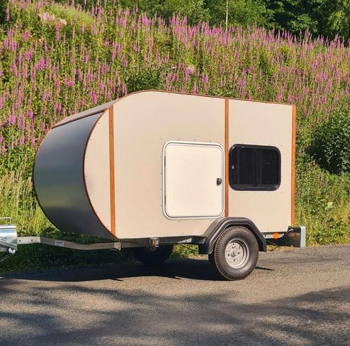 Mini Caravan teardrop trailer, Caravans en Kamperen, Caravans, Particulier, Zonnepaneel, Ophalen