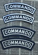 COMMANDO schouder titels, als SET te koop, 2-variaties, ZG, Emblème ou Badge, Armée de terre, Enlèvement ou Envoi