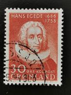 Groenland 1958 - 200 jaar dood Hans Egede, Ophalen of Verzenden, Denemarken, Gestempeld