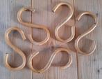 Vintage bamboe kapstokhaak S-haak - 5 stuks, Antiek en Kunst, Ophalen of Verzenden
