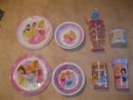 Ensemble assiettes et verres Princesses, 8 pièces, Enlèvement ou Envoi, Utilisé, Autres types