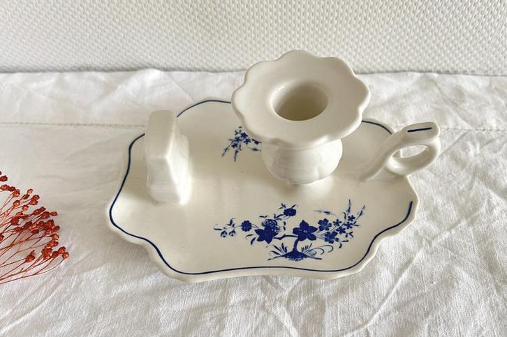 Bougeoir rat de cave Boch Bleu de Tournay, Antiek en Kunst, Antiek | Keramiek en Aardewerk, Ophalen of Verzenden