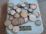 Lot zilveren munten +/- 435 gr netto, Ophalen of Verzenden, Munten
