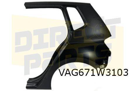 Volkswagen Golf VII Sportsvan (3/14-9/20) achterscherm Links, Auto-onderdelen, Carrosserie, Spatbord, Volkswagen, Nieuw, Verzenden