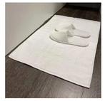 2 Tapis de bain Blanc PROTOP - 600grs - 50x70, Enlèvement, Comme neuf, Blanc, Tapis de bain
