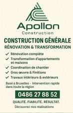 Bouw en renovatie — Metselwerk/Elektriciteit/Lood, Garantie, Verbouw of Aanbouw