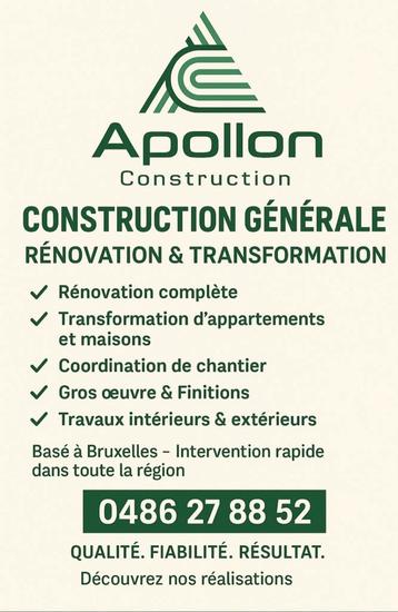 Construction & Rénovation – Maçonnerie / Électricité / Plomb, Garantie, Rénovation ou Construction