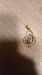 Gouden hangertje maria, Ophalen of Verzenden, Zo goed als nieuw, Goud, Kruis of Symbool