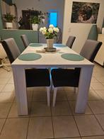 Eettafel met stoelen, Huis en Inrichting, Tafels | Eettafels, Ophalen, Zo goed als nieuw