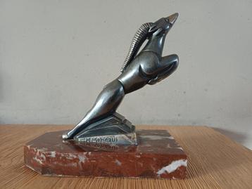 Originele H. Moreau art-deco gazelle boekensteunen beschikbaar voor biedingen