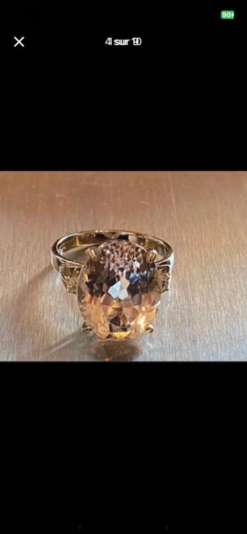 Bague platine, Kunzite, diamants beschikbaar voor biedingen