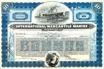 International (TITANIC) Mercantile Marine Company 1927 beschikbaar voor biedingen