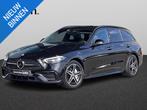 Mercedes-Benz C 300 e AMG/Pano/Bur/Mass, Auto's, Automaat, Zwart, 4 cilinders, Zwart