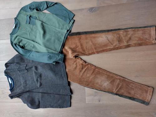 Mooie set Mini rebels maat 140, groene trui 134, Kinderen en Baby's, Kinderkleding | Maat 140, Gebruikt, Jongen, Setje, Ophalen of Verzenden