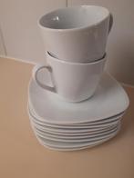 Tassen en ondertassen, Huis en Inrichting, Ophalen, Gebruikt, Effen, Bord(en)