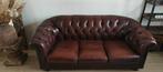 Prachtige drie-zit zetel Chesterfield. Topkwaliteit, Huis en Inrichting, Ophalen, Chesterfield, Driepersoons, Leer