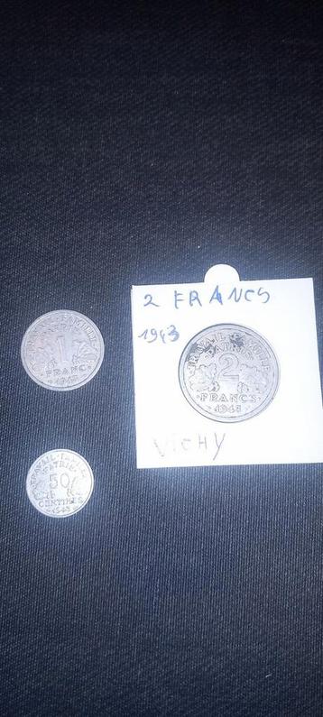 Franse vichy munten wo2 beschikbaar voor biedingen