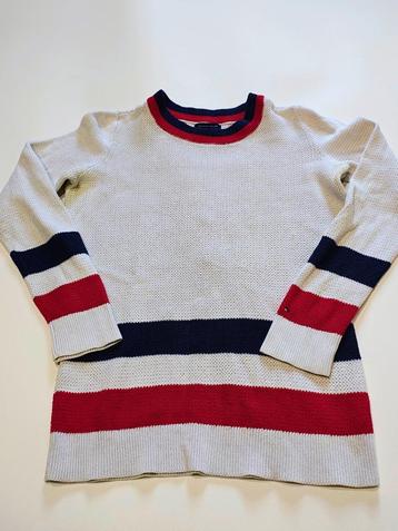Pull Tommy Hilfiger à rayures - Taille S - Blanc. beschikbaar voor biedingen