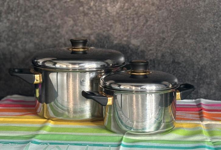 Roestvrijstalen steelpan, serviesgoed, keuken, Huis en Inrichting, Keuken | Potten en Pannen, Zo goed als nieuw, Inox, Ophalen of Verzenden